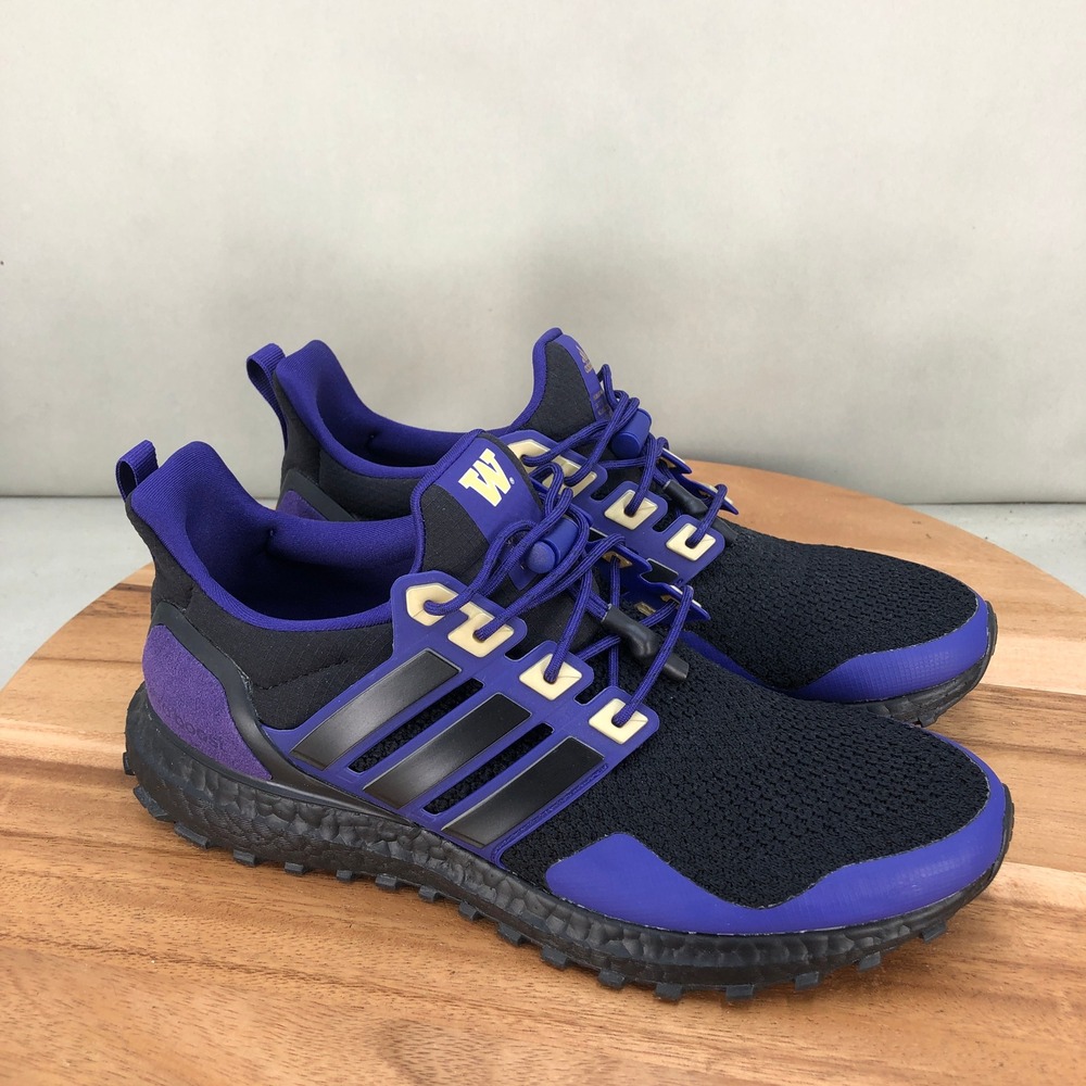 Adidas Ultraboost 1.0 Washington Huskies Purple Black Gold Mens 7 Womens 8